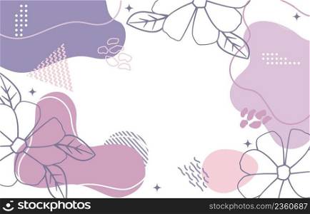 Cute Nature Floral Flower Minimalist Girly Abstract Background Wallpaper