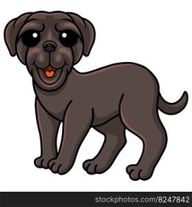 Cute neapolitan mastiff dog cartoon
