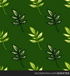 Cute outline leaves seamless pattern. Simple leaf wallpaper. Botanical floral background. Design for fabric, textile, wrapping, cover.. Cute outline leaves seamless pattern. Simple leaf wallpaper. Botanical floral background.