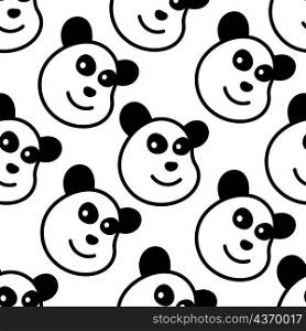 cute panda seamless pattern textile print