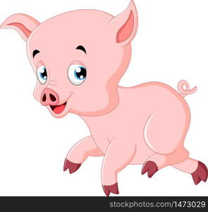 Cute pig cartoon