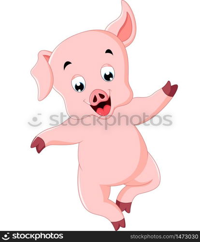 Cute pig cartoon