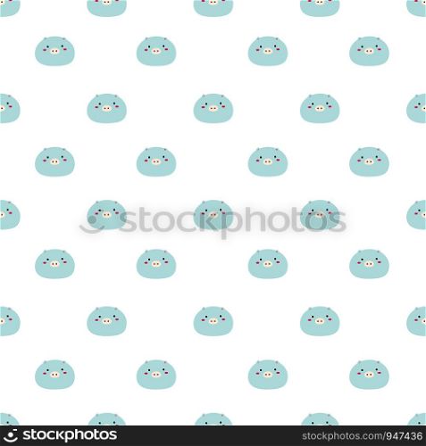 Cute pig seamless pattern background. Vector illustration.