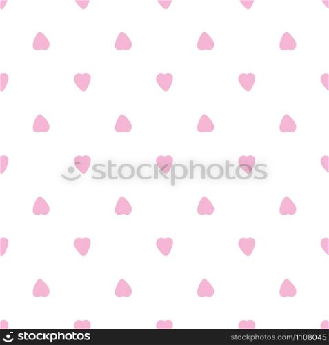 Cute pink hearts seamless pattern. 14 february wallpaper. Valentines Day backdrop. Wedding template. Design for fabric, textile print, wrapping paper, children textile. Vector illustration. Cute pink hearts seamless pattern. 14 february wallpaper.