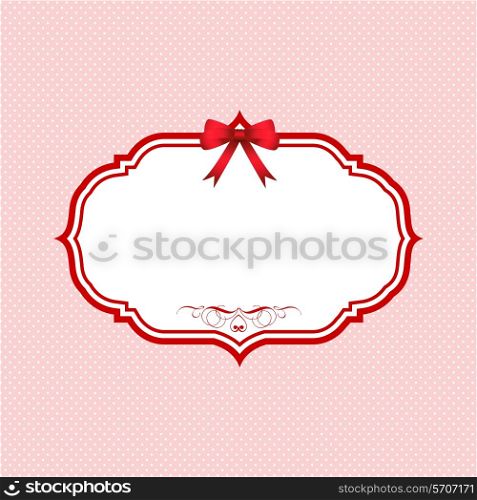 Cute Polka dot Valentines Day background
