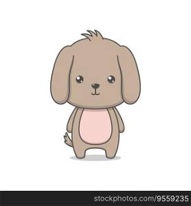 Cute Puppy Dog Cartoon Character