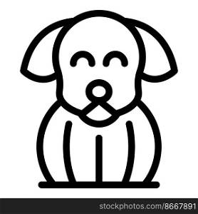 Cute puppy icon outline vector. Dog walk. Canine paw. Cute puppy icon outline vector. Dog walk
