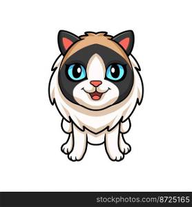 Cute rag doll cat cartoon