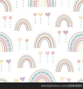 Cute rainbow seamless pattern Creative childish print for fabric, wrapping, textile, wallpaper, apparel. Digital paper. Cute rainbow seamless pattern. Digital paper Creative childish print for fabric, wrapping, textile, wallpaper, apparel.