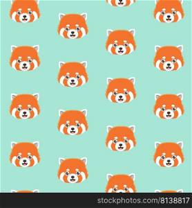 Cute red panda pattern.  