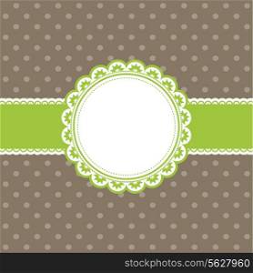 Cute retro styled background with a polka dot design