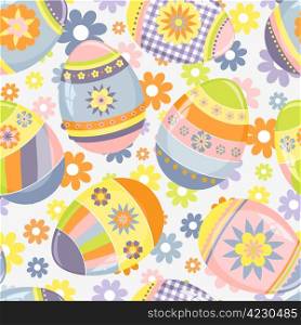 Cute seamless pattern with Easter theme