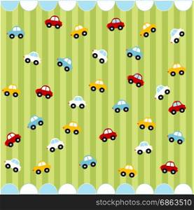 cute seamless pattern with little cars