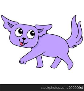 cute smiling face purple pet cat