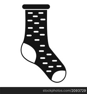 Cute sock icon simple vector. Sport wool item. Fashion sock. Cute sock icon simple vector. Sport wool item
