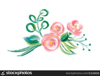 Cute spring Watercolor Vector Flower bouquet. Art isolated illustration for wedding or holiday design, Hand drawn paint roses.. Cute spring Watercolor Vector Flower bouquet. Art isolated illustration for wedding or holiday design, Hand drawn paint roses