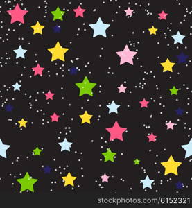Cute Star Seamless Pattern Background Vector Illustration EPS10. Cute Star Seamless Pattern Background Vector Illustration
