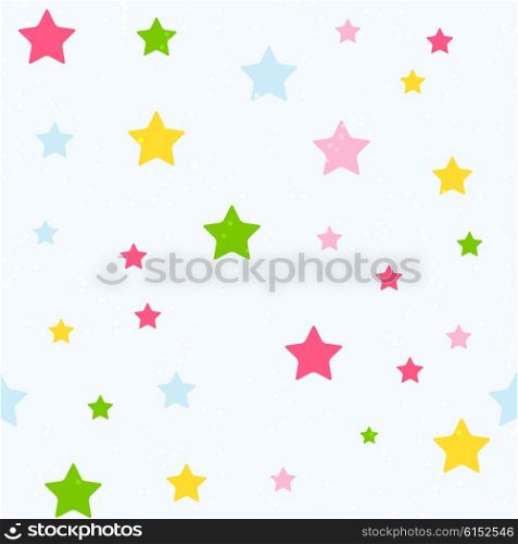 Cute Star Seamless Pattern Background Vector Illustration EPS10. Cute Star Seamless Pattern Background Vector Illustration