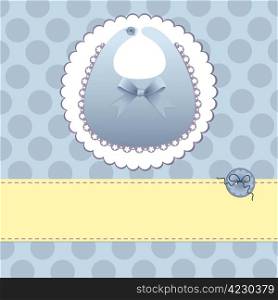 Cute template for baby arrival announcement card