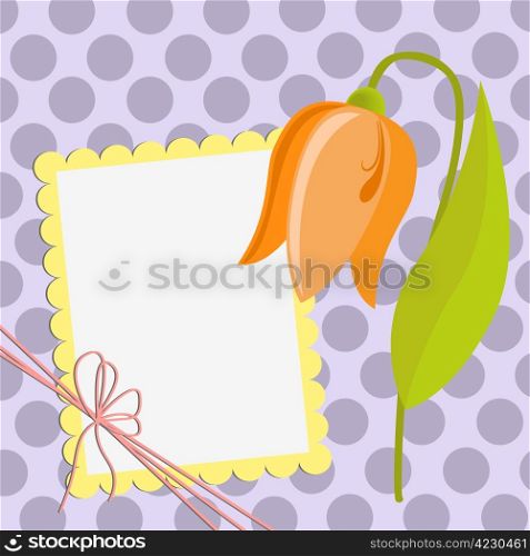 Cute template for Mother&rsquo;s Day Greetings card