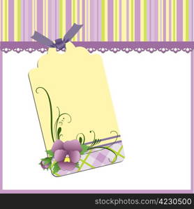 Cute template for Mother&rsquo;s Day greetings card