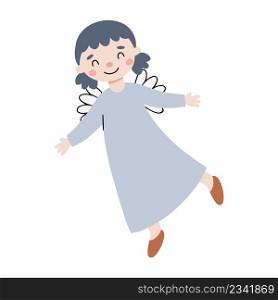 Cute tooth fairy on white background. Princess for girl.