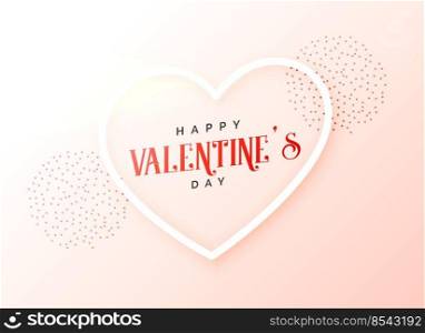 cute valentine’s day line heart design background