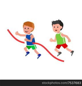 Cute vector character child playing football, basketball, a child playing with a kite, a child runs. Cheerful child. Happy boy kid illustration. Detailed character child. childrens day, child
