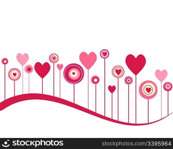 Cute vector valentine background