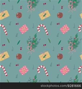 Cute Winter hand drawn seamless patterns set for your decoration, vector illustration. Christmas mood pattern