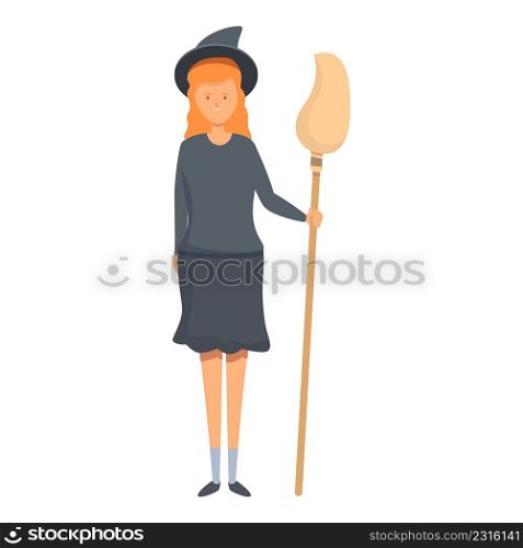 Cute witch costume icon cartoon vector. Kid character. Funny party. Cute witch costume icon cartoon vector. Kid character