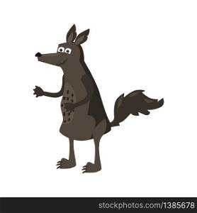 Cute Wolf, forest animal, suitable for books, websites, applications trend style graphics. Cute Wolf, forest animal, suitable for books, websites, applications, trend style graphics, vector, illustration, isolated, cartoon style