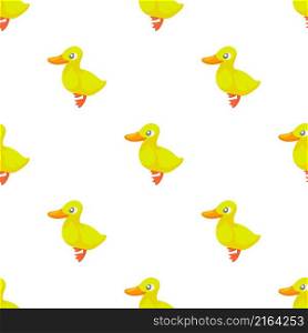Cute yellow little duck pattern seamless background texture repeat wallpaper geometric vector. Cute yellow little duck pattern seamless vector