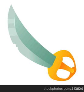 Cutlass icon. Cartoon illustration of cutlass vector icon for web. Cutlass icon, cartoon style