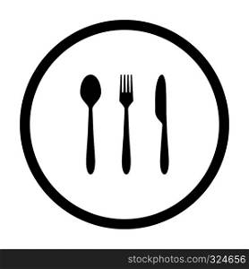 Cutlery and circle