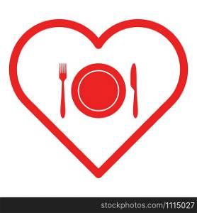 Cutlery and heart