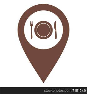 Cutlery and location pin