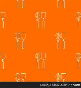 Cutlery bake pattern vector orange for any web design best. Cutlery bake pattern vector orange