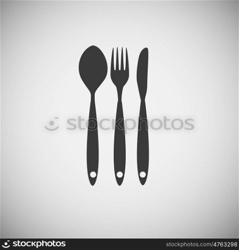 Cutlery Spoon, Fork and Knife Icon Vector Illustration EPS10
