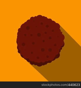 Cutlets icon. Flat illustration of cutlets vector icon for web on yellow background. Cutlets icon, flat style