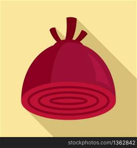 Cutted beet icon. Flat illustration of cutted beet vector icon for web design. Cutted beet icon, flat style