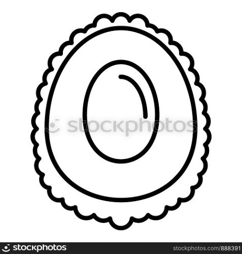 Cutted lychees icon. Outline cutted lychees vector icon for web design isolated on white background. Cutted lychees icon, outline style
