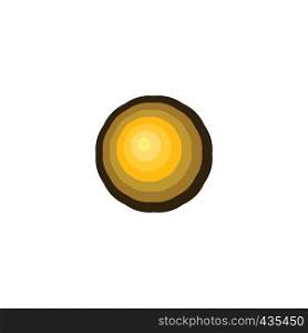 cutted tree rings logo icon symbol design