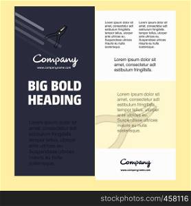 Cutter Business Company Poster Template. with place for text and images. vector background