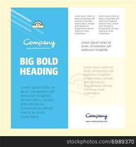 Cutter Business Company Poster Template. with place for text and images. vector background