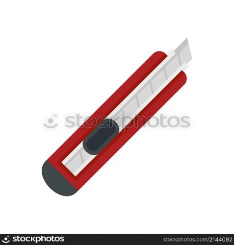 Cutter craft icon. Flat illustration of cutter craft vector icon isolated on white background. Cutter craft icon flat isolated vector