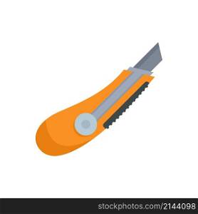 Cutter equipment icon. Flat illustration of cutter equipment vector icon isolated on white background. Cutter equipment icon flat isolated vector