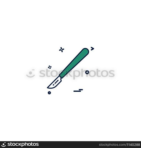 cutter health medical medical tool icon vector desige