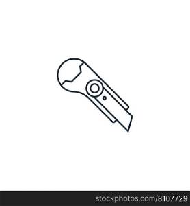 Cutter knife creative icon from stationery icons Vector Image