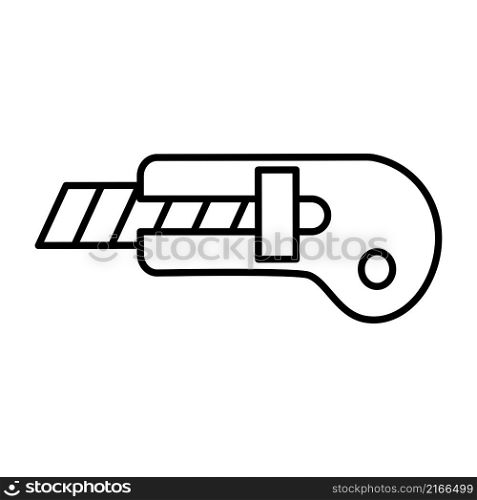 Cutter Knife icon vector simple and trendy design
